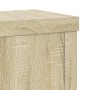 Soportes de plantas 2 uds madera roble Sonoma 10x10x18 cm