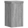 Soportes de plantas 2 uds madera gris Sonoma 10x10x18 cm