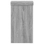 Soportes de plantas 2 uds madera gris Sonoma 10x10x18 cm