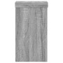 Soportes de plantas 2 uds madera gris Sonoma 10x10x18 cm