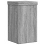Soportes de plantas 2 uds madera gris Sonoma 10x10x18 cm