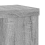 Soportes de plantas 2 uds madera gris Sonoma 10x10x18 cm