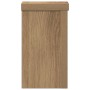Soportes de plantas 2 uds madera roble artisian 10x10x18 cm