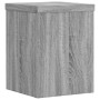 Soportes de plantas 2 uds madera gris Sonoma 15x15x20 cm