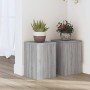 Soportes de plantas 2 uds madera gris Sonoma 20x20x30 cm en Soportes para macetas | Comprar online en Foro24