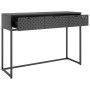 Mesa consola de acero antracita 106x35x75 cm