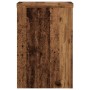 Soportes de plantas 2 uds madera roble envejecido 20x20x30 cm