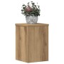 Soportes de plantas 2 uds madera roble artisian 20x20x30 cm