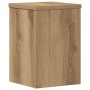 Soportes de plantas 2 uds madera roble artisian 20x20x30 cm