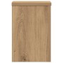 Soportes de plantas 2 uds madera roble artisian 20x20x30 cm