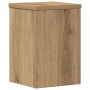 Soportes de plantas 2 uds madera roble artisian 20x20x30 cm
