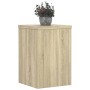 Soportes de plantas 2 uds madera roble Sonoma 25x25x35 cm