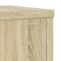 Soportes de plantas 2 uds madera roble Sonoma 25x25x35 cm
