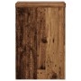 Soportes de plantas 2 uds madera roble envejecido 25x25x35 cm