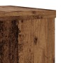 Soportes de plantas 2 uds madera roble envejecido 25x25x35 cm