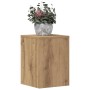 Soportes de plantas 2 uds madera roble artisian 25x25x35 cm