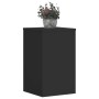 Soportes de plantas 2 uds madera ingeniería negro 30x30x50 cm