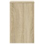Soportes de plantas 2 uds madera roble Sonoma 30x30x50 cm