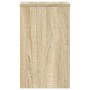 Soportes de plantas 2 uds madera roble Sonoma 30x30x50 cm