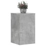 Soportes de plantas 2 uds madera gris hormigón 30x30x50 cm