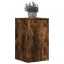 Soportes de plantas 2 uds madera roble ahumado 30x30x50 cm