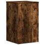 Soportes de plantas 2 uds madera roble ahumado 30x30x50 cm