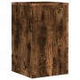 Soportes de plantas 2 uds madera roble ahumado 30x30x50 cm
