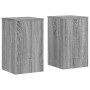 Soportes de plantas 2 uds madera gris Sonoma 30x30x50 cm