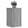 Soportes de plantas 2 uds madera gris Sonoma 30x30x50 cm