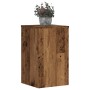 Soportes de plantas 2 uds madera roble envejecido 30x30x50 cm