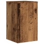 Soportes de plantas 2 uds madera roble envejecido 30x30x50 cm