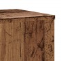 Soportes de plantas 2 uds madera roble envejecido 30x30x50 cm