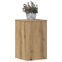 Soportes de plantas 2 uds madera roble artisian 30x30x50 cm