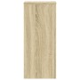 Soportes de plantas 2 uds madera roble Sonoma 30x30x70 cm