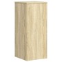 Soportes de plantas 2 uds madera roble Sonoma 30x30x70 cm