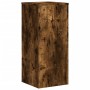 Soportes de plantas 2 uds madera roble ahumado 30x30x70 cm