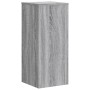 Soportes de plantas 2 uds madera gris Sonoma 30x30x70 cm