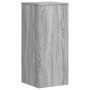 Soportes de plantas 2 uds madera gris Sonoma 30x30x70 cm