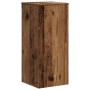 Soportes de plantas 2 uds madera roble envejecido 30x30x70 cm