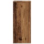Soportes de plantas 2 uds madera roble envejecido 30x30x70 cm