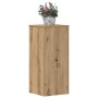 Soportes de plantas 2 uds madera roble artisian 30x30x70 cm