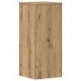 Soportes de plantas 2 uds madera roble artisian 30x30x70 cm