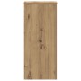 Soportes de plantas 2 uds madera roble artisian 30x30x70 cm