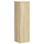Soportes de plantas 2 uds madera roble Sonoma 17x17x60 cm