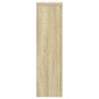 Soportes de plantas 2 uds madera roble Sonoma 17x17x60 cm