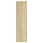 Soportes de plantas 2 uds madera roble Sonoma 17x17x60 cm