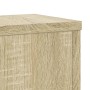 Soportes de plantas 2 uds madera roble Sonoma 17x17x60 cm
