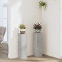 Soportes de plantas 2 uds madera gris hormigón 17x17x60 cm en Soportes para macetas | Comprar online en Foro24