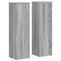 Soportes de plantas 2 uds madera gris Sonoma 17x17x60 cm