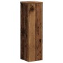 Soportes de plantas 2 uds madera roble envejecido 17x17x60 cm